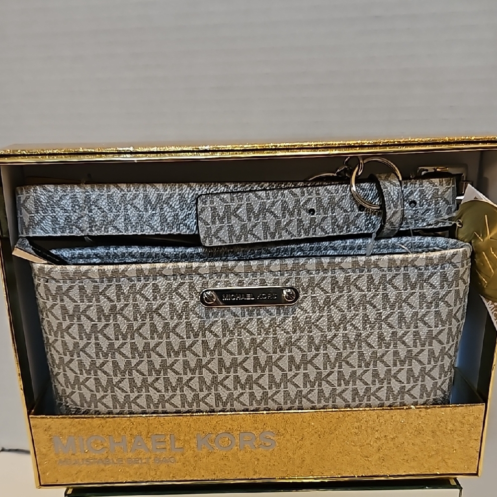 Michael Kors Grey Logo Belt Bag